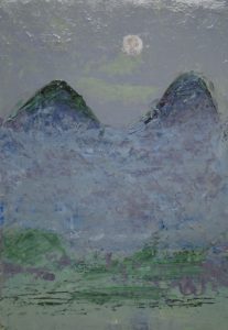 双子山（18.5×12.8cm）　